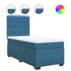 The Living Store Boxspringbett mit Matratze Blau 90x190 cm Produktbild-Vorschau 3