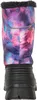 A back view of a child's snow boot with a galaxy-like pattern. Produktbild-Vorschau