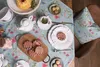Clayre & Eef Assiette à déjeuner Ø 21 cm Blanc Céramique Voir les images du produit 6