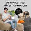 LUMALAND Relax-Set Cord – Sitzsack GIANT (400 L) + Pouf (50 Produktbild-Vorschau 8