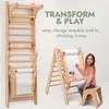 Structure d'escalade suédoise 6-en-1 avec toboggan – Voir les images du produit 2