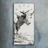 Dekor Leinwand Uhr Wandbilder Geräuschlos 30x60 Zeichnung Produktbild-Vorschau 2