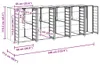 vidaXL Carrello portacestini per 5 contenitori in acciaio Anteprima dell’immagine prodotto 8