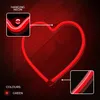 Avizar, lampe néon LED coeur fixation murale port USB-A, Voir les images du produit 8