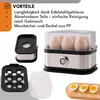 KRUMAD Eierkocher für 6 Eier, 200W Automatisch, Schnell und Produktbild-Vorschau 3
