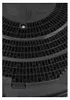 A close-up view of a black carbon filter for a cooker hood, showing the granular filter material within a grid structure. Produktbild-Vorschau