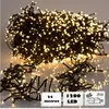 A cluster of warm white LED string lights. Produktbild-Vorschau
