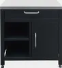 A product shot of an outdoor kitchen unit with a drawer and a cabinet. Produktbild-Vorschau
