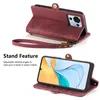 Für ZTE Blade V50 Vita Kunstleder Zipper Wallet Tasche mit Produktbild-Vorschau 4