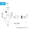 Bächlein Design Siphon universel pour lavabos et plans de Voir les images du produit 6