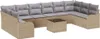 "2026 Promotion" Gartensofa-set Beige Poly-Rattan - Produktbild-Vorschau 2