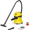 A yellow Kärcher wet/dry vacuum cleaner with accessories on a white background. Produktbild-Vorschau
