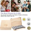 Münzsammelbox, Münzhalter, Münzbox aus Holz, 100 Stück Produktbild-Vorschau 5