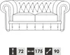 Sofagarnitur Chesterfield 3+2 Sitzer Sofa Sitz Polster Produktbild-Vorschau 3