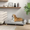PawHut Hundesofa, Haustiersofa Katzensofa mit Kissen für Produktbild-Vorschau 2
