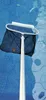 A pool skimmer is being used to clean a swimming pool. Produktbild-Vorschau