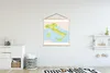 MuchoWow® Textilposter Grüne Karte von Italien 120x120 cm Produktbild-Vorschau 2