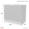 Spülenunterschrank mit Arbeitsplatte & Spüle - 100 cm breit Produktbild-Vorschau 4