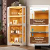 Armadio in vetro con illuminazione a LED, mobile angolare Anteprima dell’immagine prodotto 10
