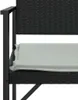 The Living Store Gartenbank 2-Sitzer mit Kissen Schwarz Produktbild-Vorschau 8