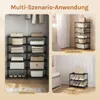 WOLTU Schuhregal schmal 6 Ebenen, Metall, für 12 Paar Produktbild-Vorschau 7