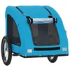 vidaXL Fahrradanhänger Hunde Blau Oxford-Gewebe und Eisen Produktbild-Vorschau 4