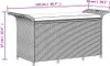 vidaXL Záhradná lavica s vankúšmi sivá 116x46x57 cm Náhľad obrázku produktu 9