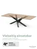 holz4home® Tiempo Spider Tischgestell in Schwarz Produktbild-Vorschau 2