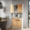 Küchenbuffet Vicco Raul Weiß/Goldkraft Eiche 83.6 x 188.5 Produktbild-Vorschau 5