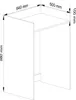 BDW, mobile per lavatrice 97, 5x64x50 cm, mobili da bagno, Anteprima dell’immagine prodotto 3