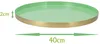 Serveertray Marrakech, 40 cm – Mintgroen en goud – Metaal – Productafbeelding-voorbeeld 2