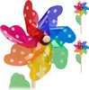 Set da 2 mulinelli a vento Relaxdays, con motivo a pois e Anteprima dell’immagine prodotto 1