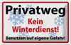 vianmo Blechschild 20x30 cm Privatweg kein Winterdienst Produktbild-Vorschau 1