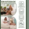 Dreamroots Bean Bag 90x90x100 cm Beanbag con schienale e Anteprima dell’immagine prodotto 6