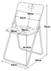 Set da balcone LVHOM in 3 pezzi, pieghevole, set da bistrot Anteprima dell’immagine prodotto 9