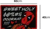 A doormat with a Deadpool graphic and text. Produktbild-Vorschau