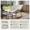 tectake® Schaukelstuhl Tami 93 x 99,5 x 89 cm Produktbild-Vorschau 2