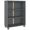 vidaXL Bücherschrank HAMAR Dunkelgrau 85x35x112 cm Produktbild-Vorschau 2