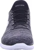 A close-up, front-facing view of a gray and black Skechers sneaker. Podgląd zdjęcia produktu