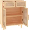 vidaXL Príborník hnedý 60x30x75 cm Borovicový masív a Náhľad obrázku produktu 5