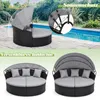 COSTWAY Sonneninsel Polyrattan, Sonnenliege für 2 Personen, Produktbild-Vorschau 5