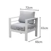 MeXo Gartenmöbel Aluminium, Sitzgruppe frei Kombination, (2 Produktbild-Vorschau 7