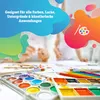 Pinselset mit 50 Pinseln - Flachpinsel mit Holzstiel - XXL Produktbild-Vorschau 7
