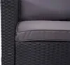 Schwarzes Polyrattan-Lounge-Esstischset dunkelgrau Produktbild-Vorschau 5