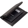 A black solar power bank with a gray fabric case. Produktbild-Vorschau