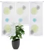 Mini Flächenvorhang Set 3 tlg. Rawlins grün blau Kreise Produktbild-Vorschau 3