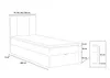 MR GROUP Boxspringbett NAPOLI 100x200cm Kinderbett, Produktbild-Vorschau 3