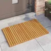 vidaXL Badematte Uni Braun 80 x 50 cm Massives Akazienholz Produktbild-Vorschau 3