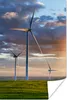 MuchoWow® Poster Die Sonne scheint auf mehrere Windmühlen Produktbild-Vorschau 1