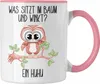 Trendation - Eule Tasse Geschenk Uhu Tasse Lustiger Spruch Produktbild-Vorschau 1